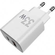 Зарядний пристрій Sigma 1xUSB-C PD33W + 1xUSB QC 3.0 GaN X-power PS33-01 white (4827798527719) - Фото