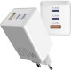 Зарядний пристрій Sigma 2xUSB-C PD65W + 1xUSB QC 3.0 GaN X-power PS65-01 white (4827798637715)