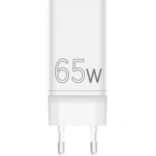Зарядний пристрій Sigma 2xUSB-C PD65W + 1xUSB QC 3.0 GaN X-power PS65-01 white (4827798637715) - Фото