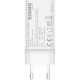 Зарядний пристрій Sigma 2xUSB-C PD65W + 1xUSB QC 3.0 GaN X-power PS65-01 white (4827798637715)