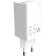 Зарядний пристрій Sigma 2xUSB-C PD65W + 1xUSB QC 3.0 GaN X-power PS65-01 white (4827798637715)