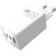 Зарядний пристрій Sigma 2xUSB-C PD65W + 1xUSB QC 3.0 GaN X-power PS65-01 white (4827798637715)