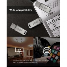 USB флеш накопитель Acer 256GB UM310 Silver USB 3.2 (BL.9BWWA.583) - Фото
