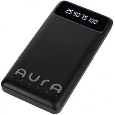 Батарея універсальна AURA NRG10 10000 mAh Black (PBANRG10B) - Фото