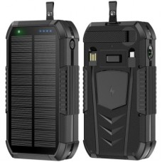 Батарея універсальна AURA NRG-40SE ARM SOLAR 400000 mAh Wireless Dynamo charging Black (PBANRG40SEB)