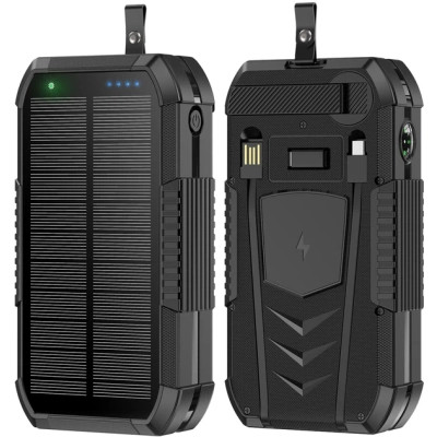 Батарея універсальна AURA NRG-40SE ARM SOLAR 400000 mAh Wireless Dynamo charging Black (PBANRG40SEB)