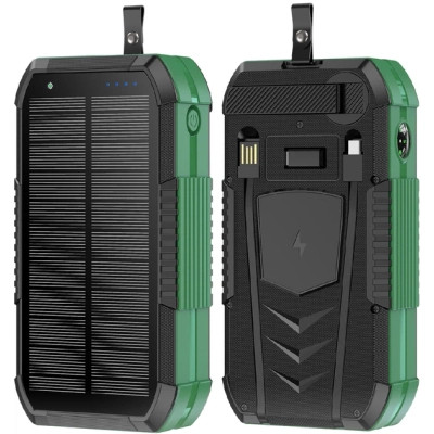 Батарея універсальна AURA NRG-40SE ARM SOLAR 400000 mAh Wireless Dynamo charging Green (PBANRG40SEG)