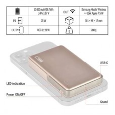Батарея універсальна EMOS 10000 mAh, MagSafe, 20W, pink (B0552RG) - Фото