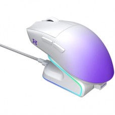 Мышка Hator Hellyberry HM47 Pro RGB Wireless/Bluetooth/USB White/Violet (HM47PRO_white_violet) - Фото