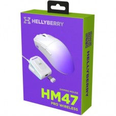 Мышка Hator Hellyberry HM47 Pro RGB Wireless/Bluetooth/USB White/Violet (HM47PRO_white_violet) - Фото