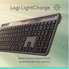 Клавіатура Logitech Slim Solar+ Bluetooth Graphite (920-013764) - Фото