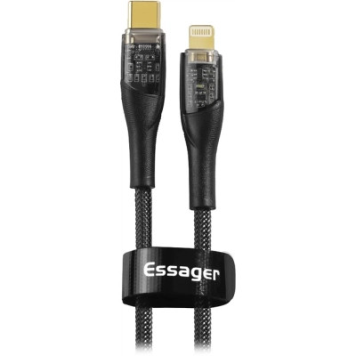 Дата кабель USB-C to Lightning 1.0m 3A black Essager (EXCTL-XJ01-P)