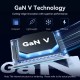 Зарядний пристрій Vention 2xUSB-C PD45W GaN transparent gray (FCFH0-EU)