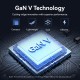 Зарядний пристрій Vention 2xUSB-C PD45W GaN transparent white (FCFW0-EU)