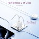 Зарядное устройство Vention 1xUSB-C PD30W + 1xUSB QC3.0 30W GaN + cable USB-C to USB-C 1.0m black (TZ-FEQB0-EU-01)