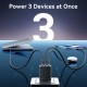 Зарядний пристрій Vention 2xUSB-C PD65W + 1xUSB QC 3.0 60 W GaN white (FERW0-EU)