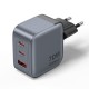 Зарядний пристрій Vention 2xUSB-C PD70W + 1xUSB QC 3.0 22.5 W GaN gray (FEXH0-EU)