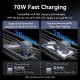 Зарядний пристрій Vention 2xUSB-C PD70W + 1xUSB QC 3.0 22.5 W GaN gray (FEXH0-EU)