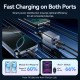 Зарядний пристрій Vention 2xUSB-C PD45W GaN + cable USB-C to USB-C 1.0m black gray (TZ-FCDH0-EU)