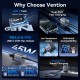 Зарядний пристрій Vention 2xUSB-C PD45W GaN + cable USB-C to USB-C 1.0m 5A gray (TZ-FCFH0-EU)