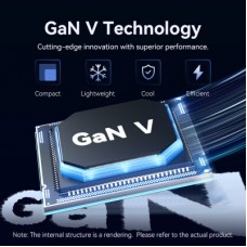 Зарядний пристрій Vention 2xUSB-C PD45W GaN + cable USB-C to USB-C 1.0m 5A gray (TZ-FCFH0-EU) - Фото