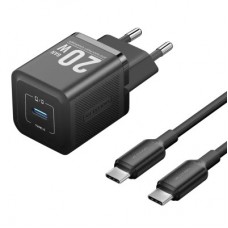 Зарядний пристрій Vention USB-C PD20W GaN black (FEPB0-EU) - Фото