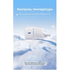 Зарядний пристрій Vention USB-C PD20W GaN black (FEPB0-EU) - Фото