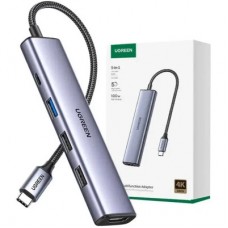 Концентратор Ugreen USB-C 3-in-1 HDMI 4K + USB 3.0 + PD 100W (U_15495) - Фото