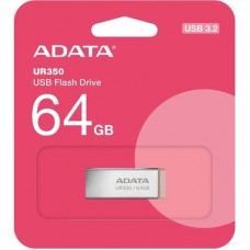 USB-флеш-накопичувач ADATA 64GB UR 350 Silver/Beige USB 3.2 (UR350-64G-RSR/BG) - Фото
