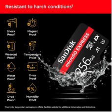 Картка пам'яті SanDisk 256 GB microSDXC class 10 UHS-I U3 A1 Express (SDSQXFN-256G-GN4NN) Картка пам'яті SanDisk 256 GB microSDXC class 10 UHS-I U3 A1 Express (SDSQXFN-256G-GN4NN) - Фото