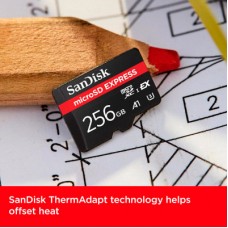 Картка пам'яті SanDisk 256 GB microSDXC class 10 UHS-I U3 A1 Express (SDSQXFN-256G-GN4NN) Картка пам'яті SanDisk 256 GB microSDXC class 10 UHS-I U3 A1 Express (SDSQXFN-256G-GN4NN) - Фото