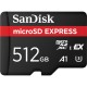 Карта памяти SanDisk 512GB microSDXC class 10 UHS-I U3 A1 Express (SDSQXFN-512G-GN4NN)