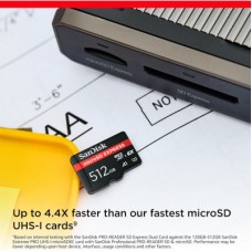 Картка пам'яті SanDisk 512GB microSDXC class 10 UHS-I U3 A1 Express (SDSQXFN-512G-GN4NN) Картка пам'яті SanDisk 512GB microSDXC class 10 UHS-I U3 A1 Express (SDSQXFN-512G-GN4NN) - Фото