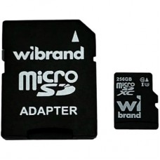 Карта памяти Wibrand 256GB microSD class 10 UHS-I U3 (WICDHU3/256GB-A)