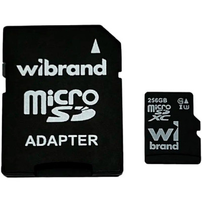 Карта памяти Wibrand 256GB microSD class 10 UHS-I U3 (WICDHU3/256GB-A)