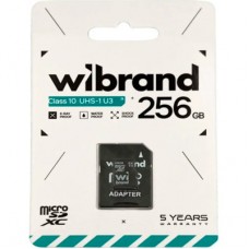Картка пам'яті Wibrand 256 GB microSD class 10 UHS-I U3 (WICDHU3/256GB-A) - Фото