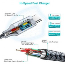 Дата кабель USB-C to USB-C 1.8m USB 3.1 PD100W Choetech (XCC-1002) - Фото
