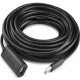Дата кабель USB 2.0 AM to AF 5.0m Active black Ugreen (10319)