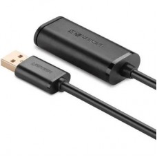 Дата кабель USB 2.0 AM to AF 10.0m Active black Ugreen (10321) - Фото