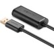 Дата кабель USB 2.0 AM to AF 10.0m Active black Ugreen (10321)