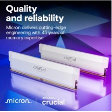 Модуль пам'яті для комп'ютера DDR5 64 GB (2x32GB) 6000 MHz Crucial Pro Wite Micron (CP2K32G60C40U5W) - Фото