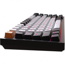 Клавіатура GamePro Asgard Valhalla QLAB Sakura Switch RGB Bluetooth/Wireless/USB-C UA Black (MK160-B-QS-PRO) - Фото