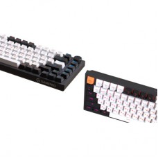 Клавіатура GamePro Asgard Valhalla QLAB Sakura Switch RGB Bluetooth/Wireless/USB-C UA Black (MK160-B-QS-PRO) - Фото