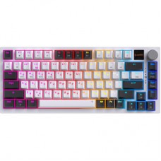 Клавіатура GamePro Asgard Valhalla Pro QLAB Sakura Switch RGB Bluetooth/Wireless/USB-C UA White (MK160-W-D-QS-PRO) - Фото