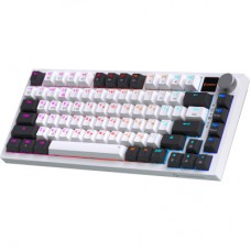 Клавіатура GamePro Asgard Valhalla Pro QLAB Sakura Switch RGB Bluetooth/Wireless/USB-C UA White (MK160-W-D-QS-PRO) - Фото