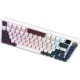 Клавіатура GamePro Asgard Valhalla Pro QLAB Sakura Switch RGB Bluetooth/Wireless/USB-C UA White (MK160-W-D-QS-PRO)