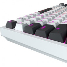 Клавіатура GamePro Asgard Valhalla Pro QLAB Sakura Switch RGB Bluetooth/Wireless/USB-C UA White (MK160-W-D-QS-PRO) - Фото