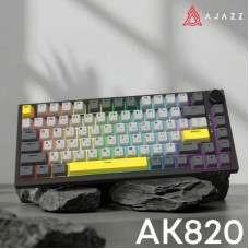 Клавіатура Ajazz AK820 Sea Salt Switch RGB USB-C UA Black (AK820-SS-BGY) Клавіатура Ajazz AK820 Sea Salt Switch RGB USB-C UA Black (AK820-SS-BGY) - Фото