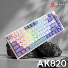 Клавіатура Ajazz AK820 Sea Salt Switch RGB USB-C UA White (AK820-SS-PWB) Клавіатура Ajazz AK820 Sea Salt Switch RGB USB-C UA White (AK820-SS-PWB) - Фото