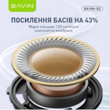 Наушники BAVIN BAVIN-82 Hi-Res LCD Tough White (HB-BA-82-WH) - Фото